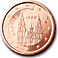 2 cent Euro Münze Spanien
